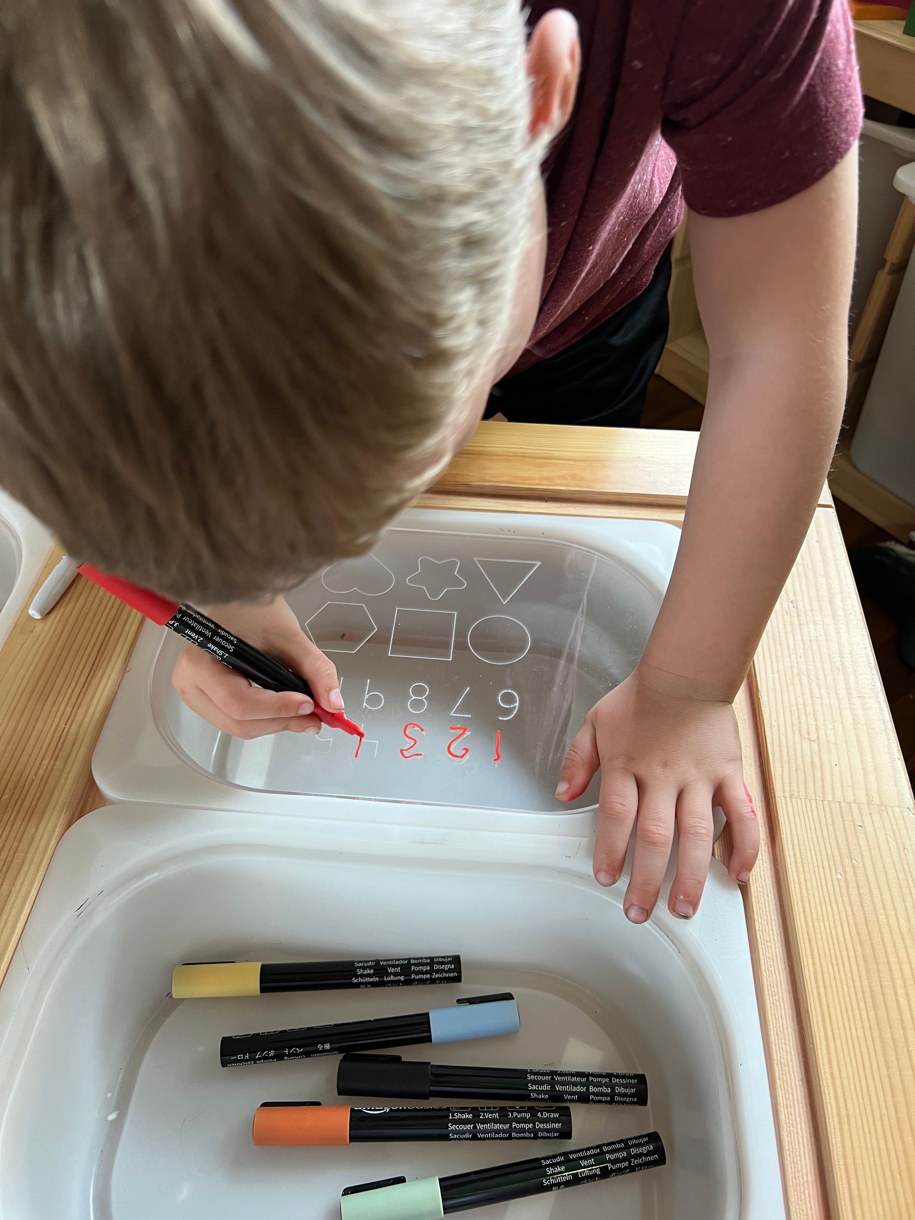 ABC 123 Dry Erase Board Lid